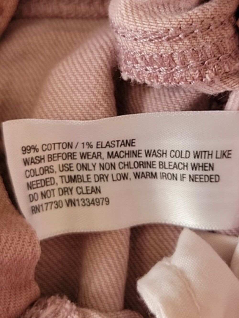 Cat & Jack Girls Denim Jeans Mauve Pink Snap Closure Flare Retro Style Size 8 - Picture 11 of 13